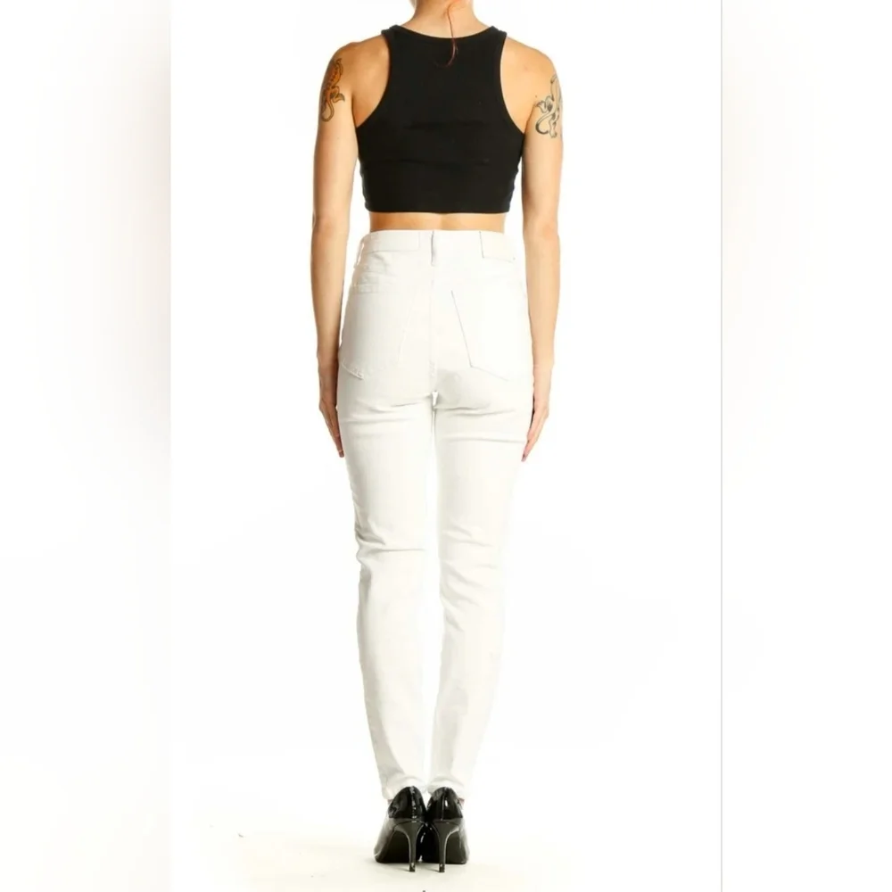 Everlane Women's Skinny White Jeans Size 28 Waist 28 Inseam EUC - Picture 2 of 4